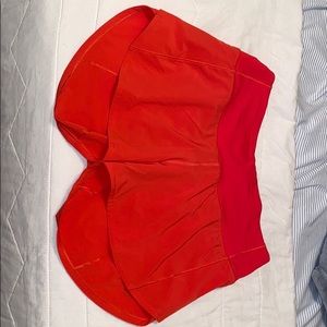 ❤️RARE Carnation red speed up short 4” inseam❤️